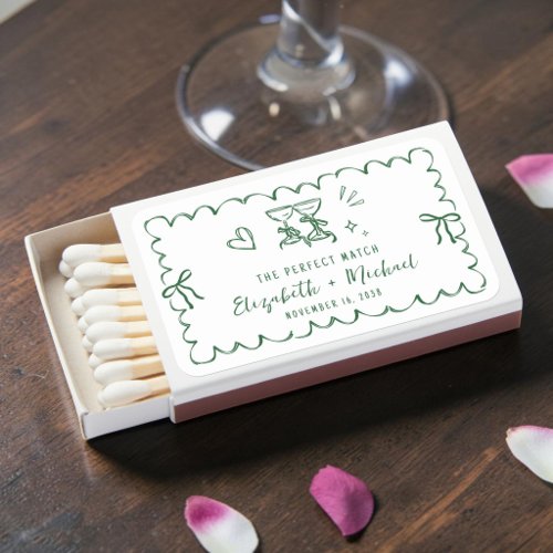 Whimsical Perfect Match Green Wedding Favor