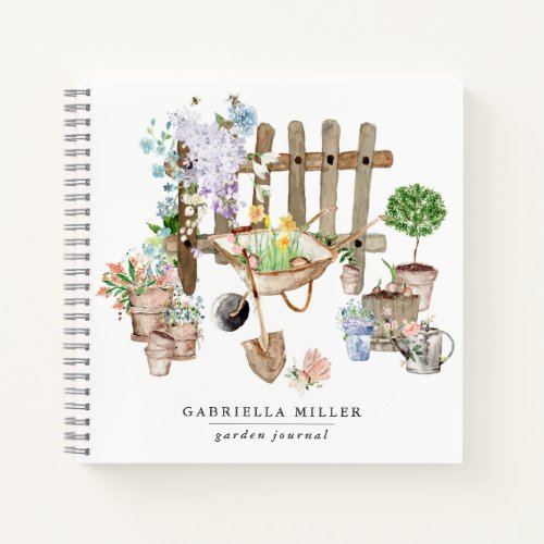Whimsical Personalized Gardening Journal