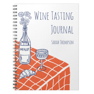 Whimsical Personalized Wine Lover Journal