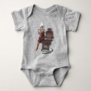 Whimsical Pet Barber Shop Baby Bodysuit