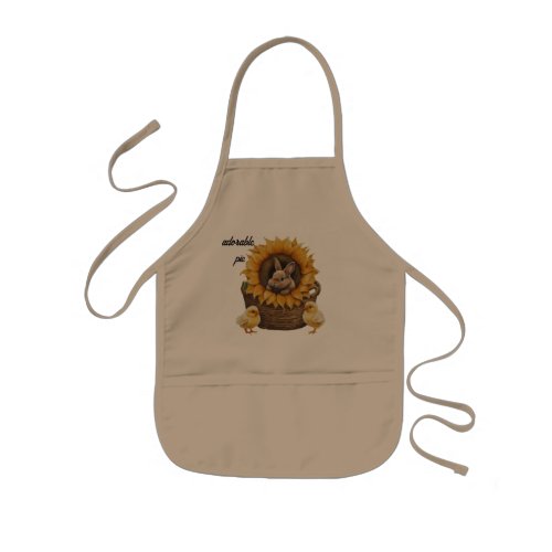 Whimsical Petting Zoo Kids Apron