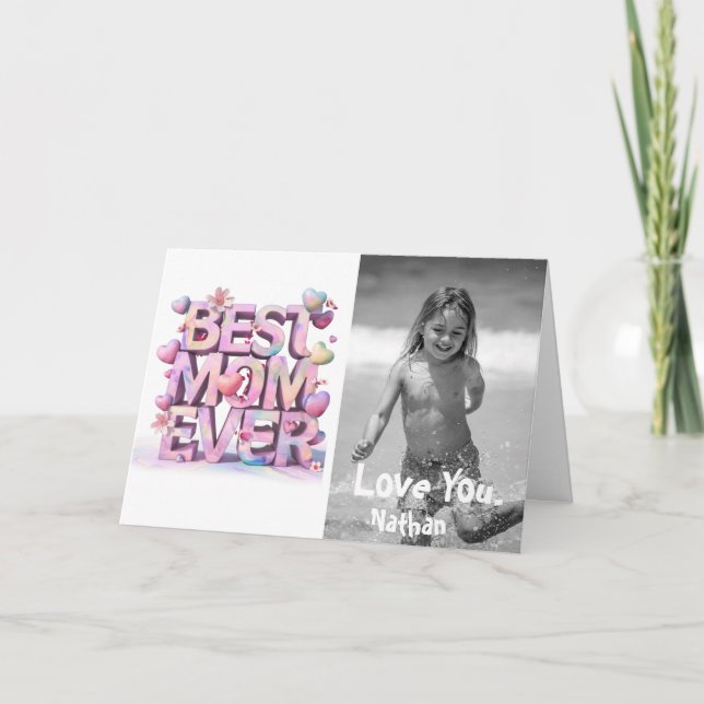 *~* Whimsical Photo  Emoji AP72 Mother's Day Card (Front)
