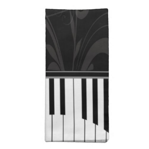 Whimsical Piano and Musical Notes Napkin
