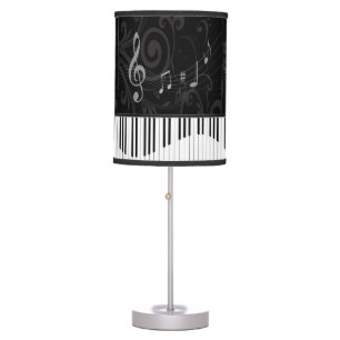 Whimsical Piano and Musical Notes Table Lamp