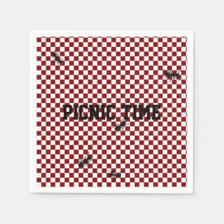 Whimsical Picnic Ants Custom Napkins
