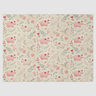 Whimsical Pig Tissue Paper