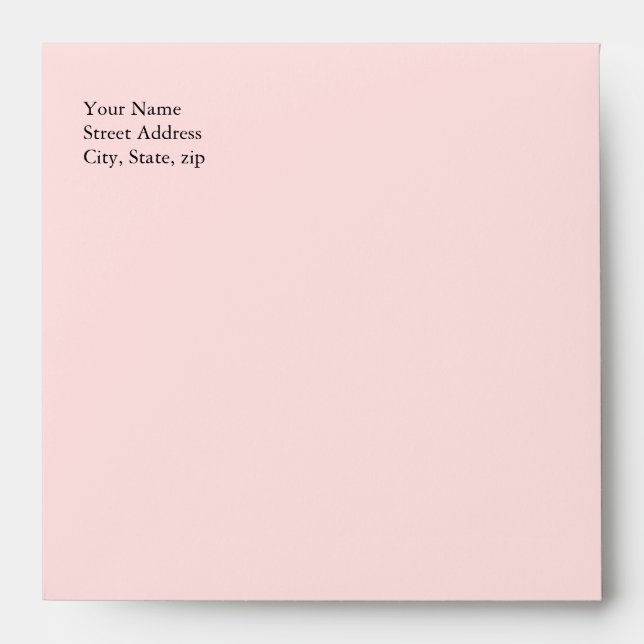 Whimsical Pink and White Invitation Envelope (Front)