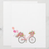 Whimsical Pink Bicycle (Front/Back)