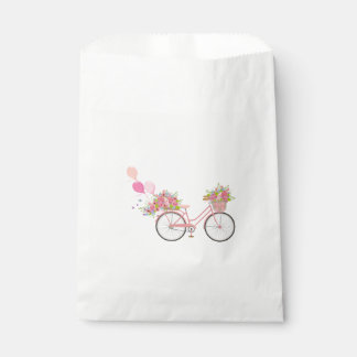 Whimsical Pink Bicycle Favor Bag