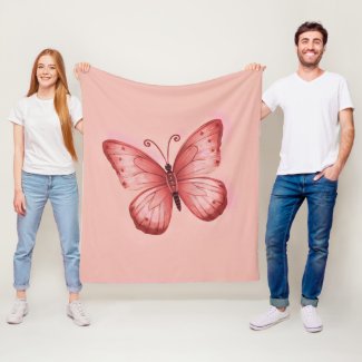 Whimsical Pink Butterfly