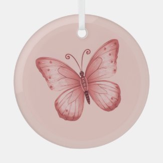 Whimsical Pink Butterfly