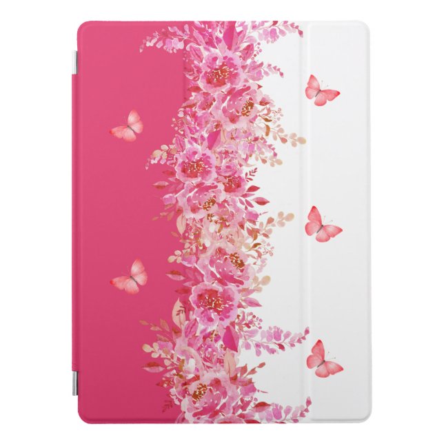 Whimsical Pink Butterfly  iPad Pro Cover (Front)