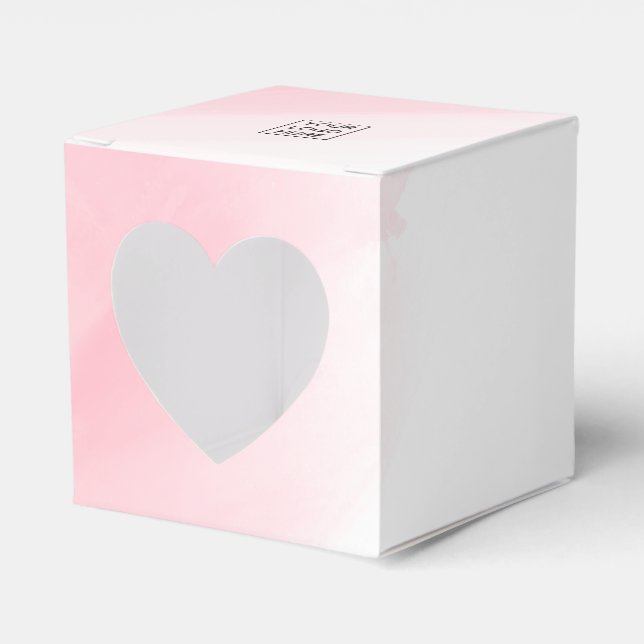 Whimsical Pink Corporate Coffee Girl Favor Boxes (Front Side)