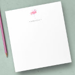 Whimsical Pink Flamingo Notepads at Zazzle