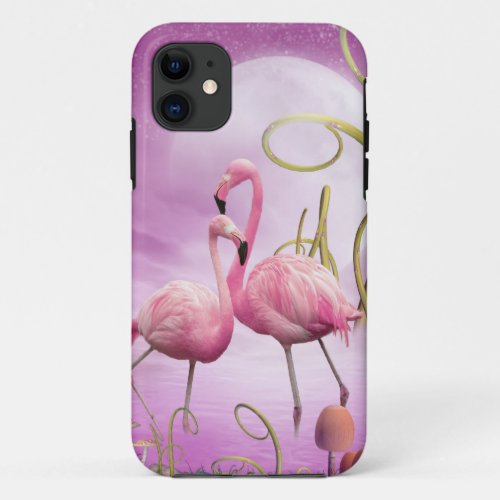 Whimsical Pink Flamingos iPhone 5 Case