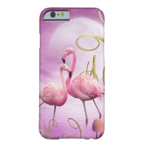Whimsical Pink Flamingos iPhone 6 case