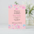 Whimsical Pink Floral Birthday Invitation | Zazzle