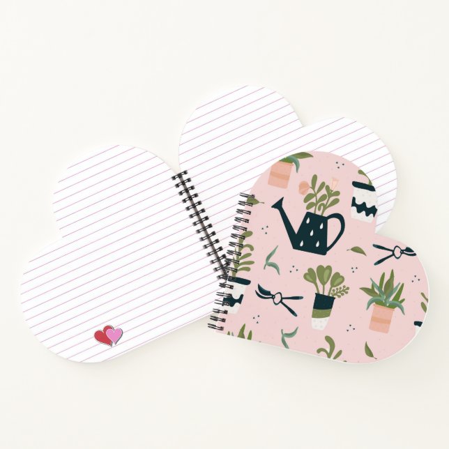 Whimsical Pink Gardening  book to keep your plants (Inside)
