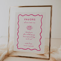 Whimsical Pink Hand Drawn Favors