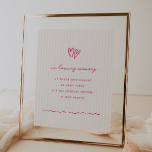 Whimsical Pink In Loving Memory Poster