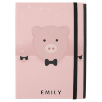 Whimsical Pink Pig Cute Farm Animal iPad Pro 12.9" Case