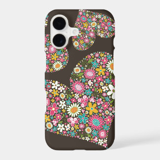 Whimsical Pink Spring Flowers Floral Hearts Casing iPhone 17 Case