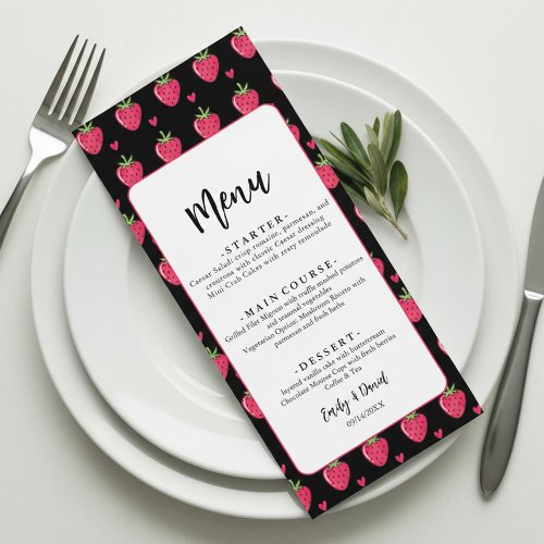 Whimsical Pink Strawberry Wedding
