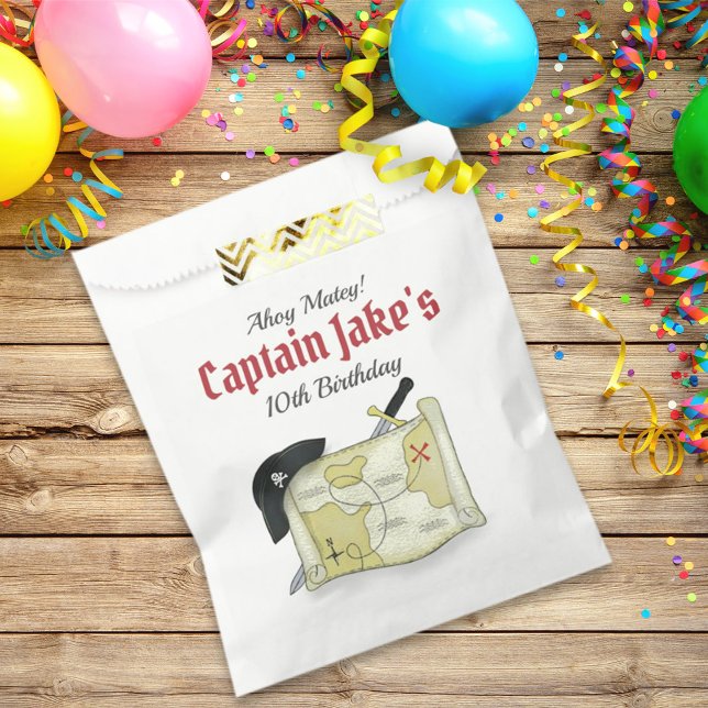 Whimsical Pirate Treasure Birthday Party Favor Bag (Creator Uploaded)