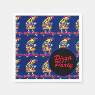 Whimsical Pizza Party Napkins