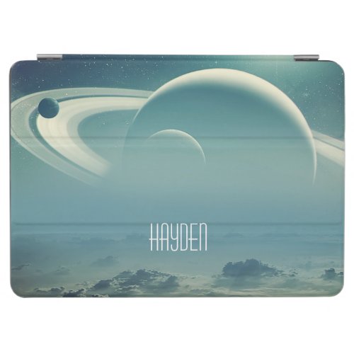 Whimsical Planets Space Dreamscape Personalised iPad Air Cover