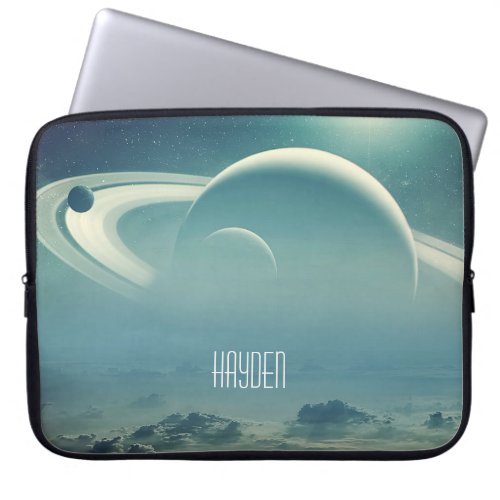 Whimsical Planets Space Dreamscape Personalised Laptop Sleeve