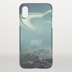 Whimsical Planets Space Dreamscape Personalised iPhone X Case
