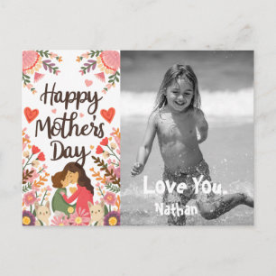 *~* Whimsical Playful Mother's Day AP72 Photo Holiday Postcard