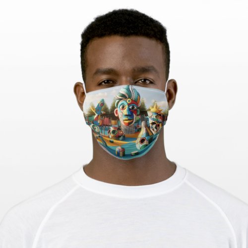 Whimsical Playground Adult Cloth Face Mask