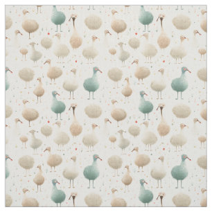 Whimsical Plumes: Whimsy Ostrich Fabric