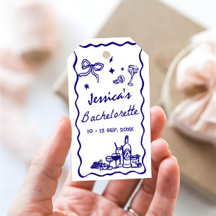 Whimsical Poker Bachelorette Party Weekend Gift Tags