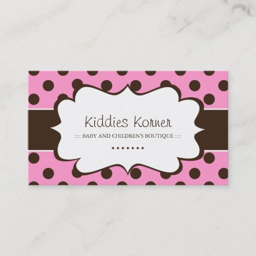Whimsical Polk A Dot  Business Cards