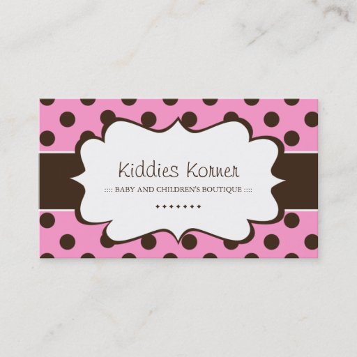 Customizable Whimsical Polk A Dot  Business Cards