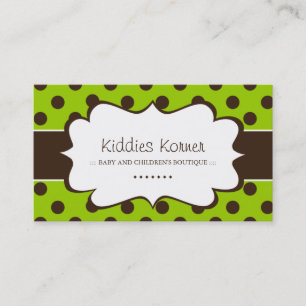 Whimsical Polk A Dot Business Cards