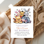 Whimsical Pooh & Friends Birthday Invitation<br><div class="desc">“Celebrate your little one’s special day with our Pooh & Friends Birthday Invitation! Featuring Winnie the Pooh, Piglet, Tigger, and Eeyore in a charming watercolor design, this invite brings the magic of the Hundred Acre Wood to your celebration. Personalize with your child’s name and party details for a sweet, memorable...</div>