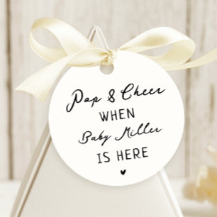 Whimsical Pop And Cheer Baby Shower Favors Favor Tags