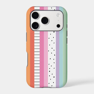 Whimsical Pop Stripes iPhone 17 Pro Case