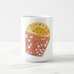 Whimsical Popcorn Mug - Fun Coffee Cup