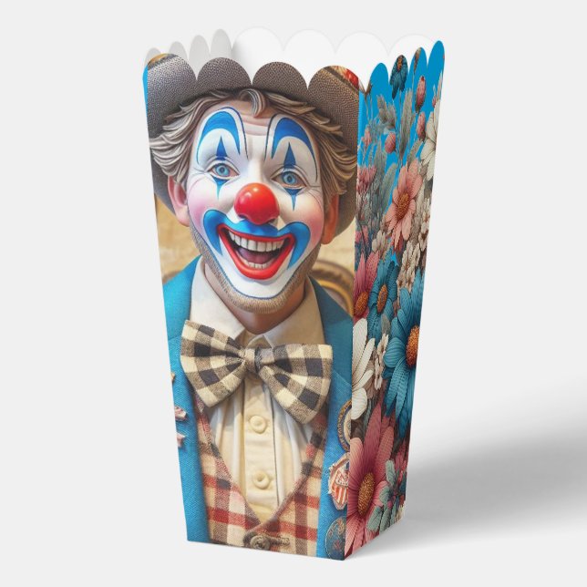 Whimsical Popcorn Style Favor Box (Back)