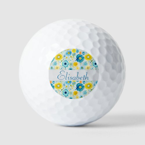 Whimsical Poppies Symphony Golf Balls