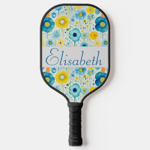 Whimsical Poppies Symphony Pickleball Paddle