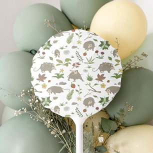 Whimsical Possums in a Berry Field Nature Balloon