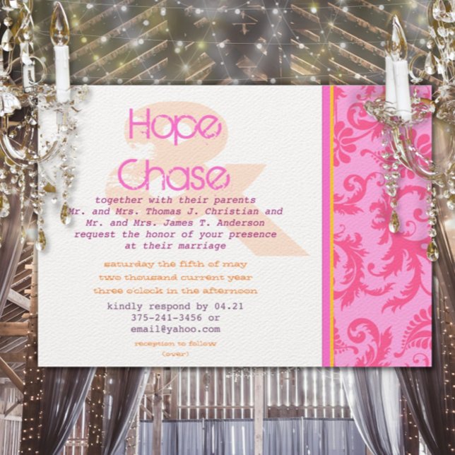 Whimsical Poster Style Photo Wedding Invitation (Creator Uploaded)