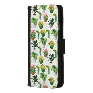 Whimsical Potted Plants Blanket iPhone 8/7 Wallet Case