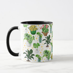 Whimsical Potted Plants Mug